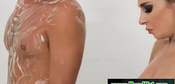  Tatooed masseuse gives soapy handjob - Tyler Nixon, Joanna Angel
